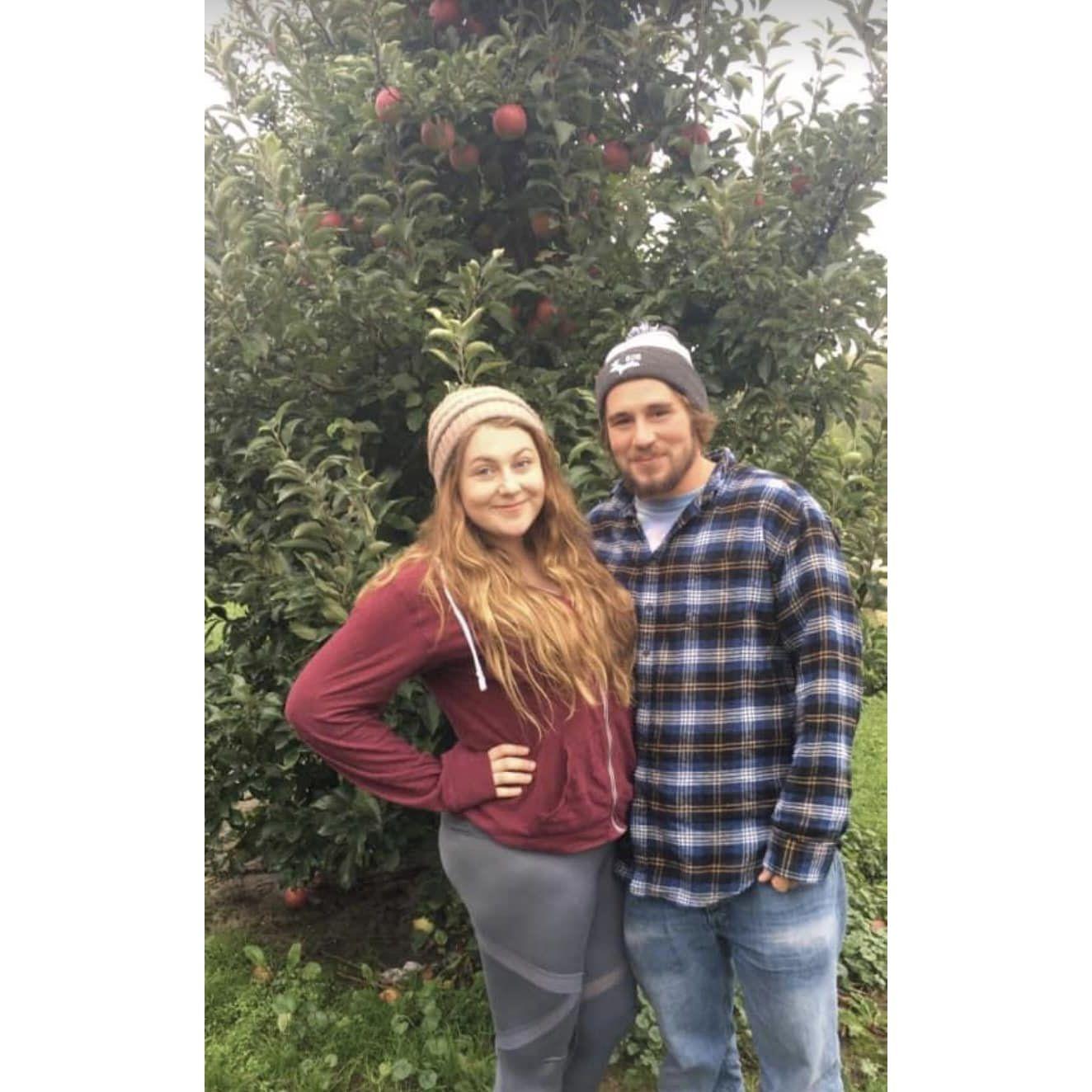 A pitstop at an apple orchard before Nicole met Kevin's parents.