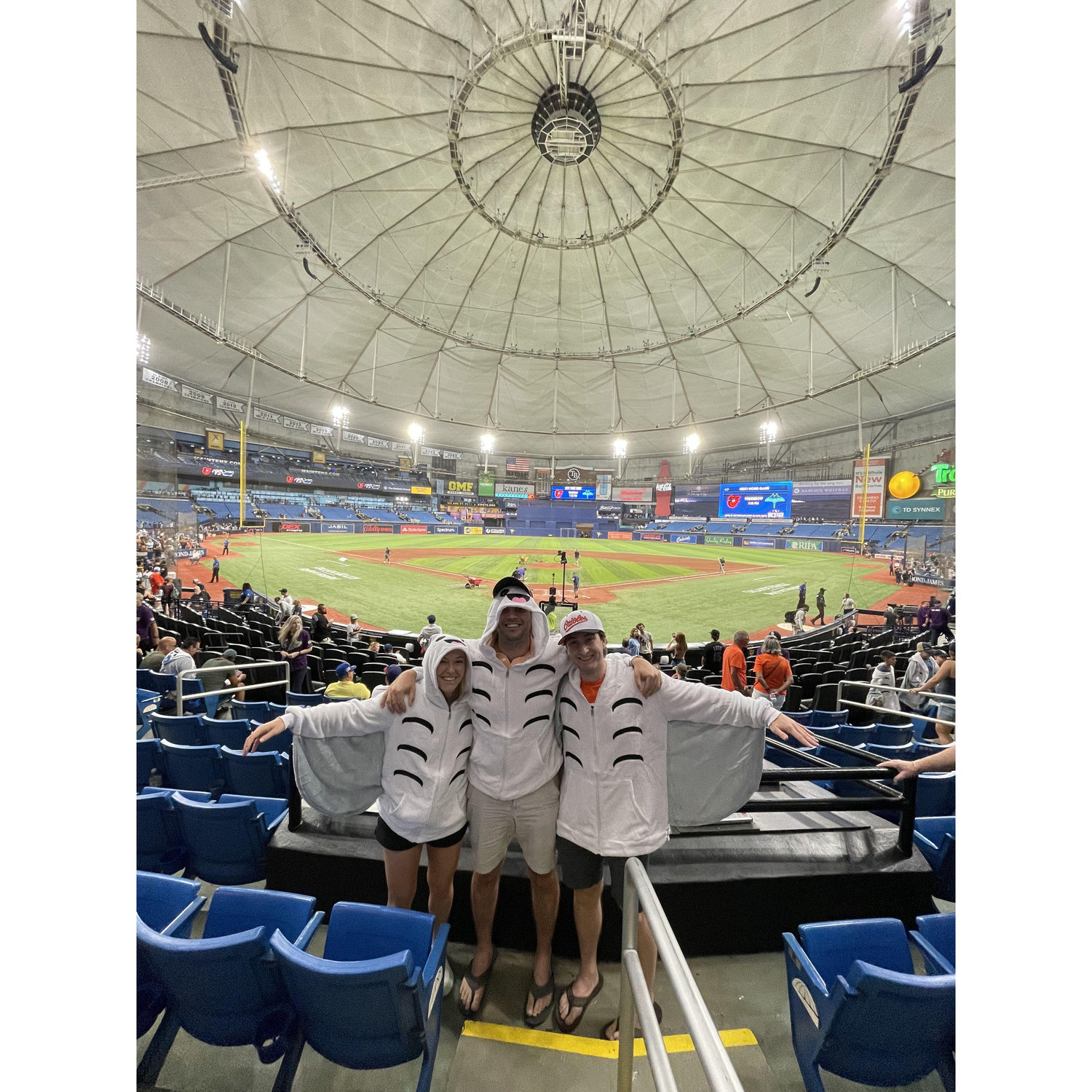 Caitlin's first Rays game