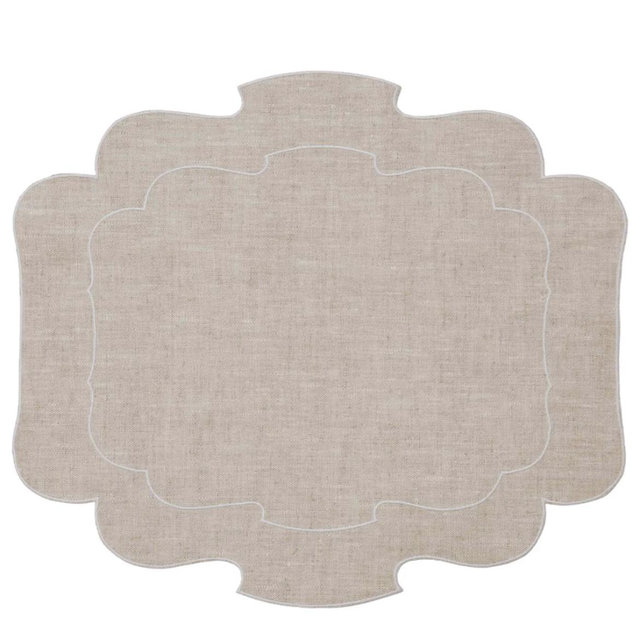 Parentesi Placemat- Natural/White