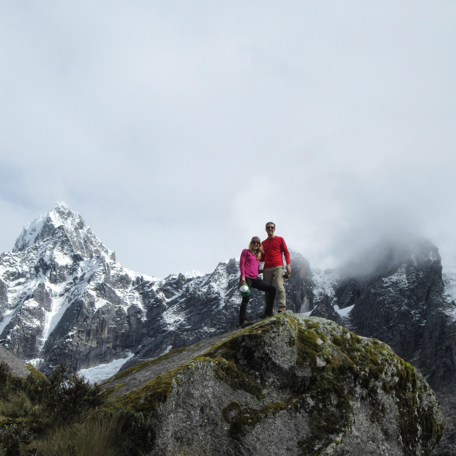 Hiking in Huascarán National Park, including the 15,584 feet above sea level Punta Union Pass.