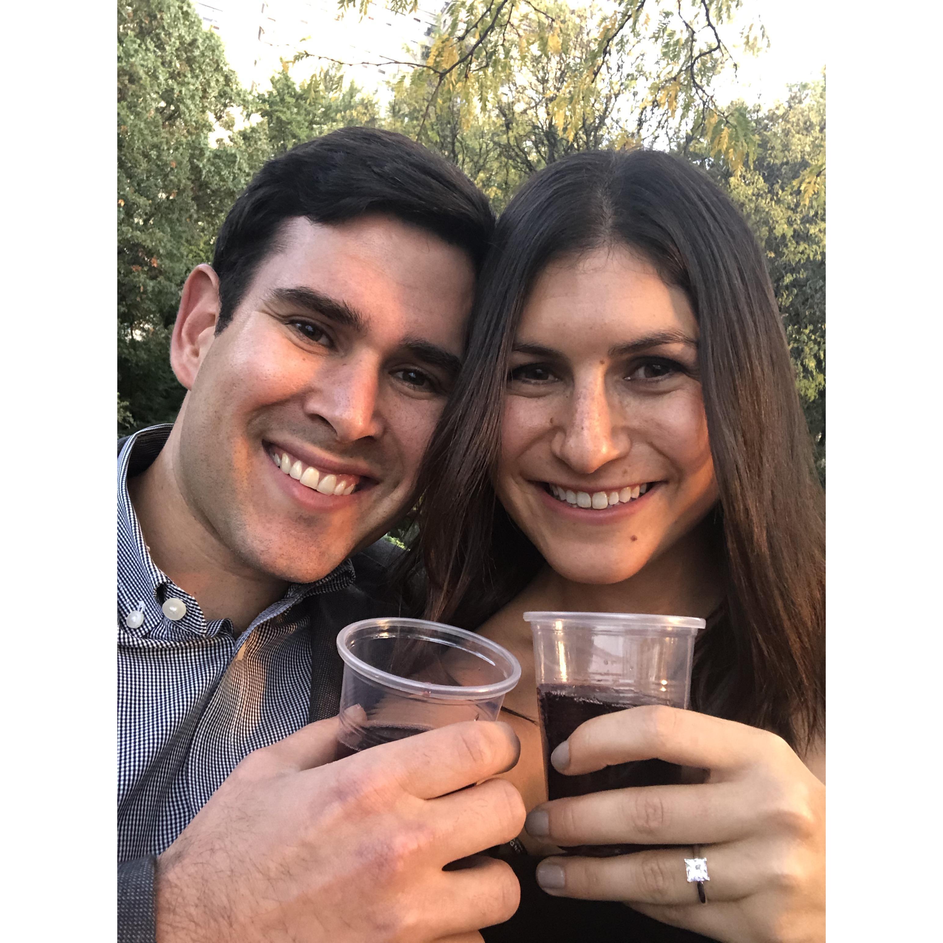 Right after we got engaged!
