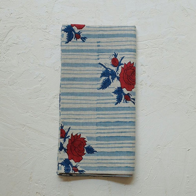 Supriya Block-Printed Table Napkins, Set of 4