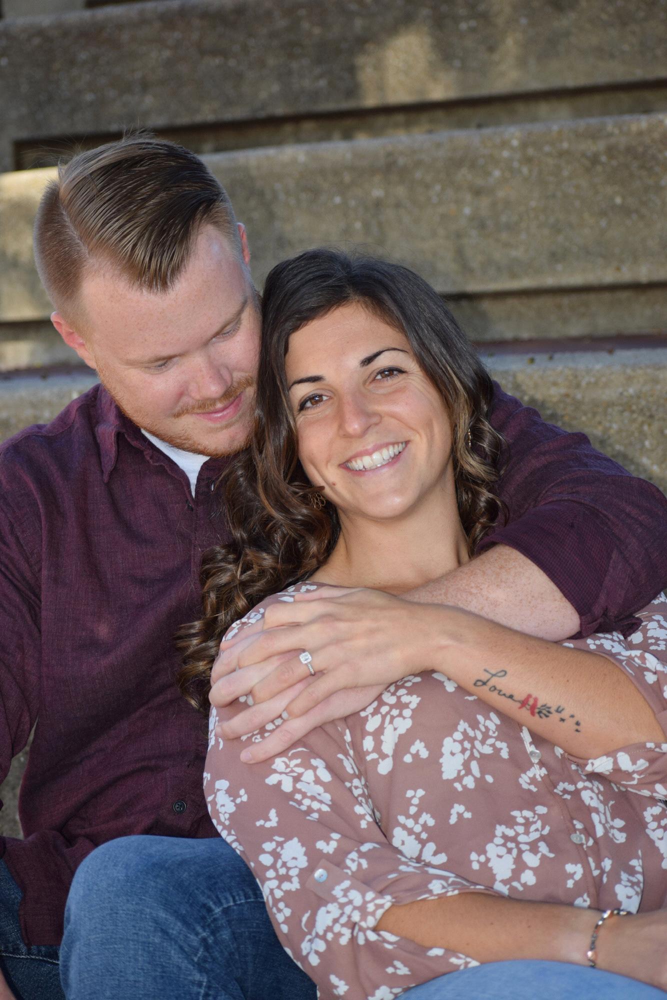 Pat admiring my ring