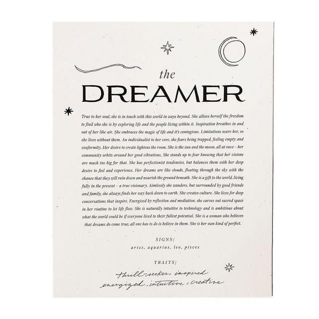 The Dreamer Art Print, 8"x10"