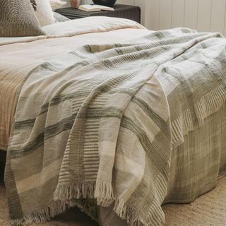 Zen Garden Plaid Throw