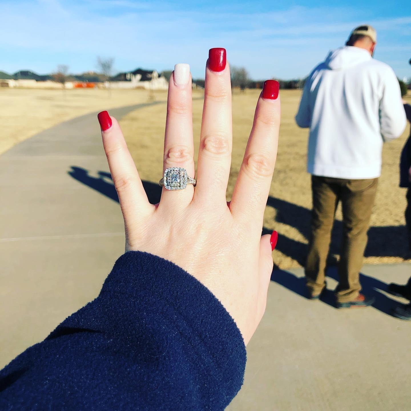 The day I said yes! I was so obsessed I took at least 10,000 pics and this is one!