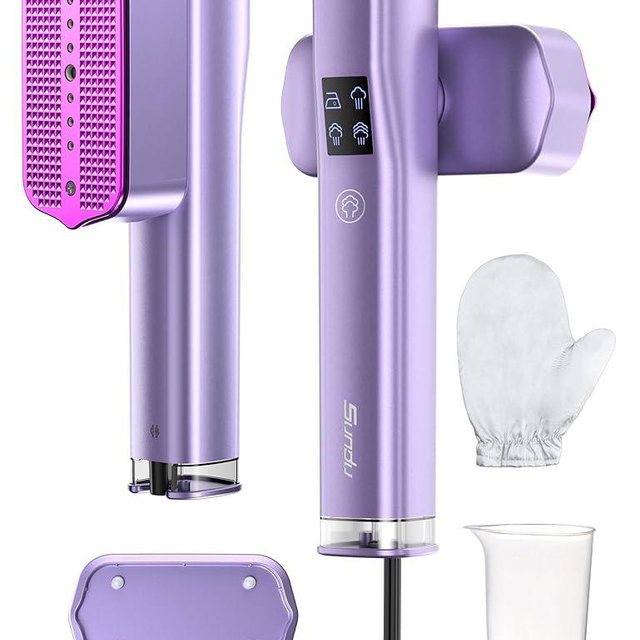 Steamer for Clothes,Sundu Portable 2-in-1 Travel Steamer&Iron,15s Fast Heat-up,100ml Water Tank,Ironing Gloves,25 Min Powerful Continuous Steam,1200W&4 Modes Light Steam Iron for Travel&Home(Purple)