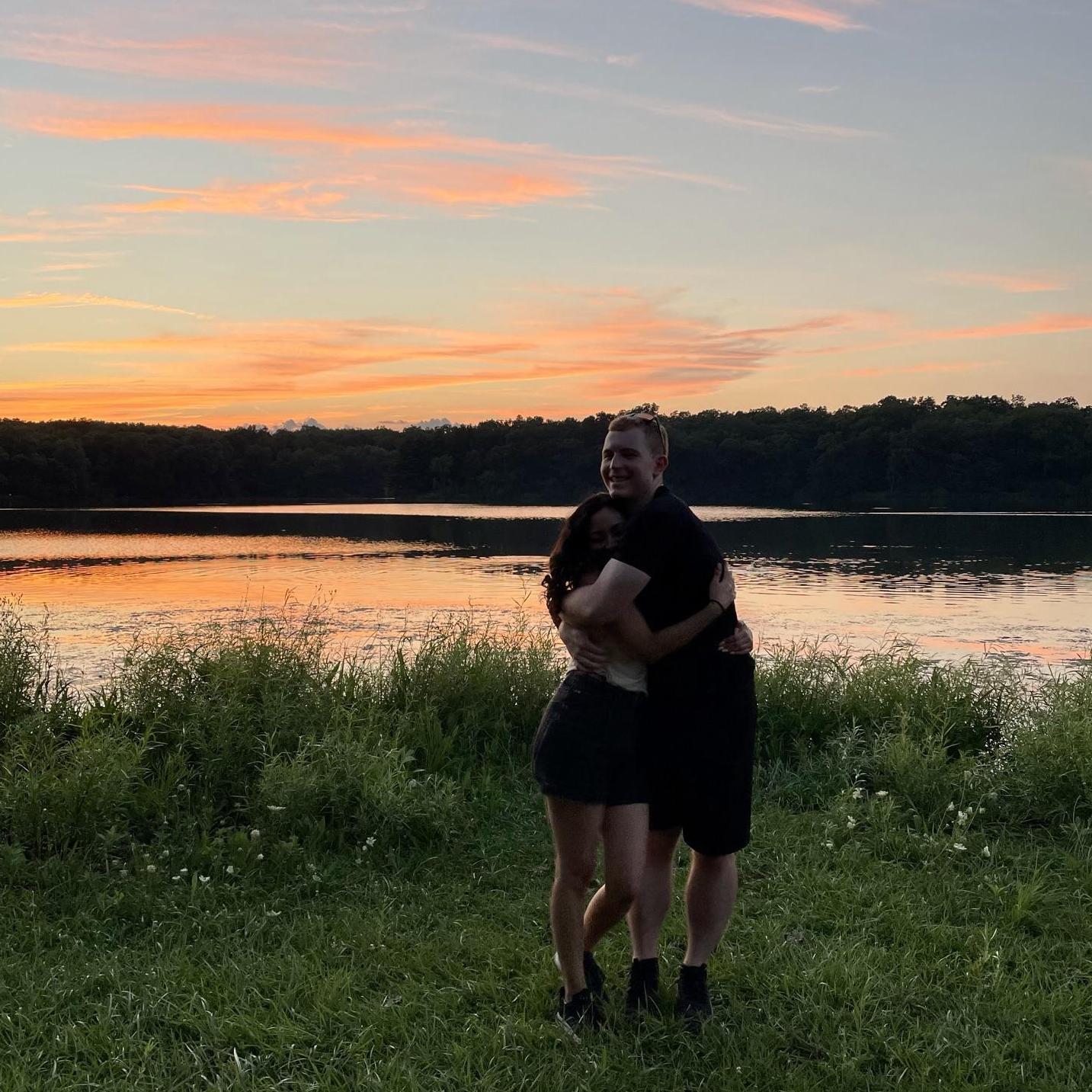Sunsets & snuggles. We went fishing this day...you can't join the Reynoso family unless you know how to fish!