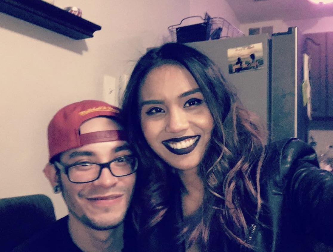 One of our first pics together (right before Chana's birthday party).