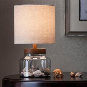 Wood & Glass Fillable Uplight (Includes CFL Bulb) - Threshold™