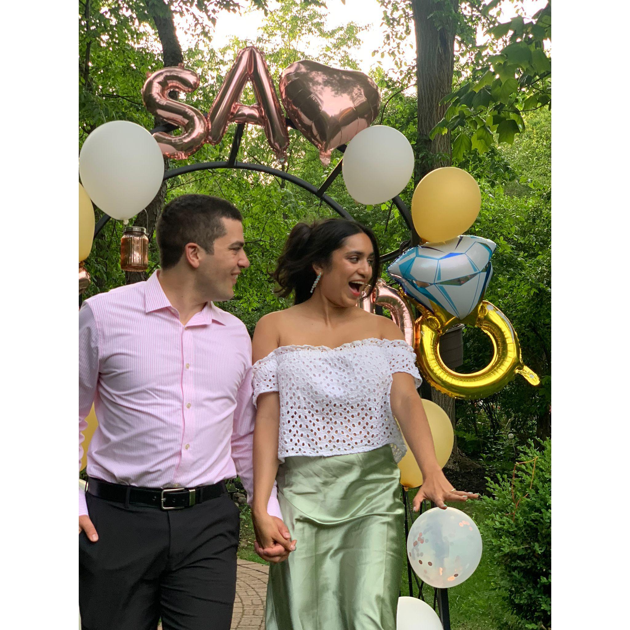 first engagement party