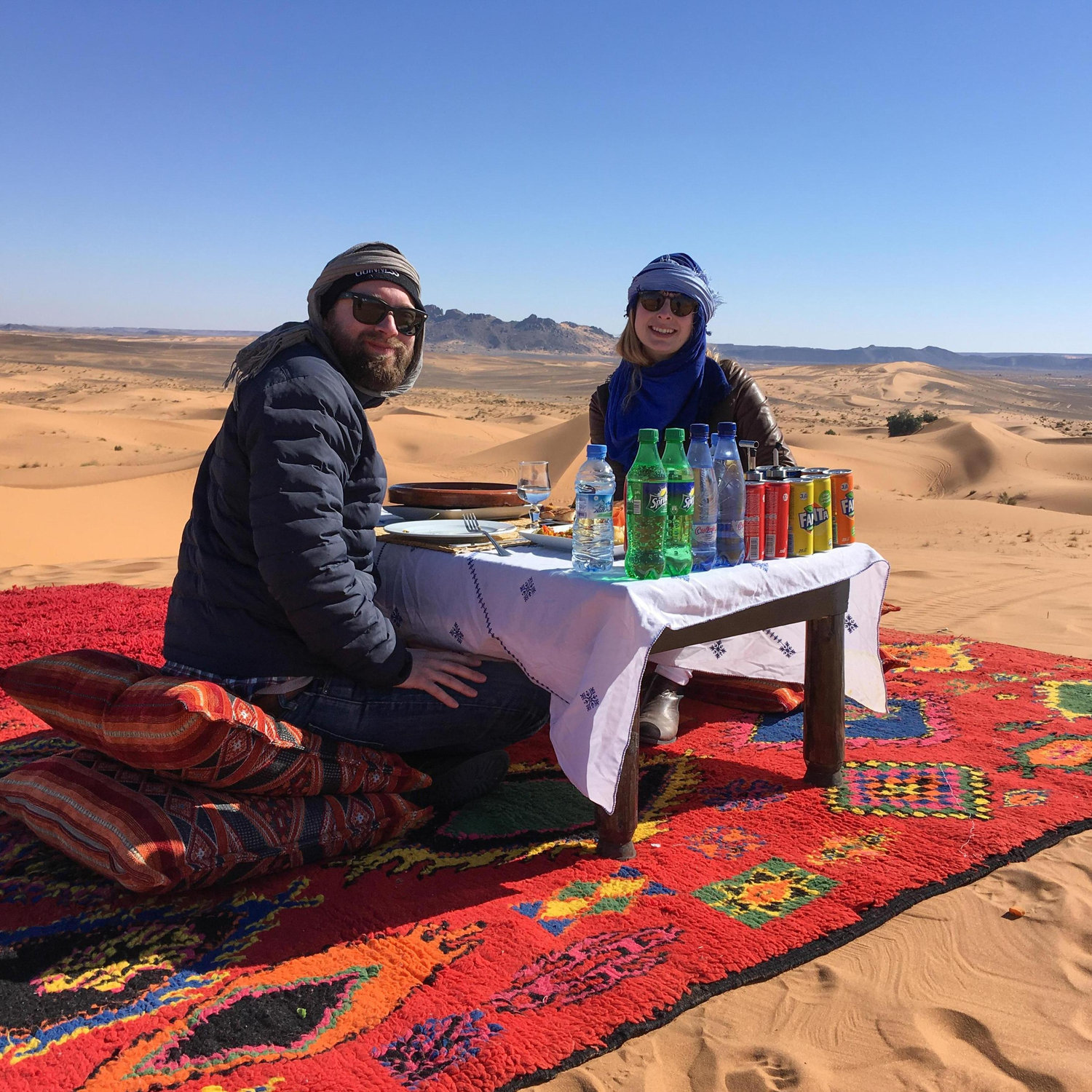Lunch in the desert, Morocco 2019