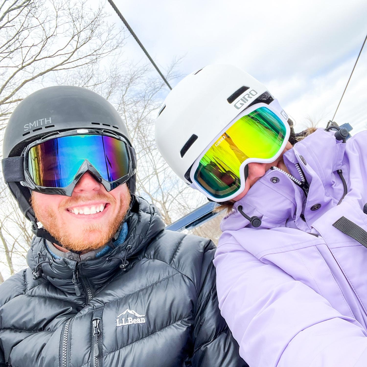 Our favorite winter activity to do together is snowboard/ski!