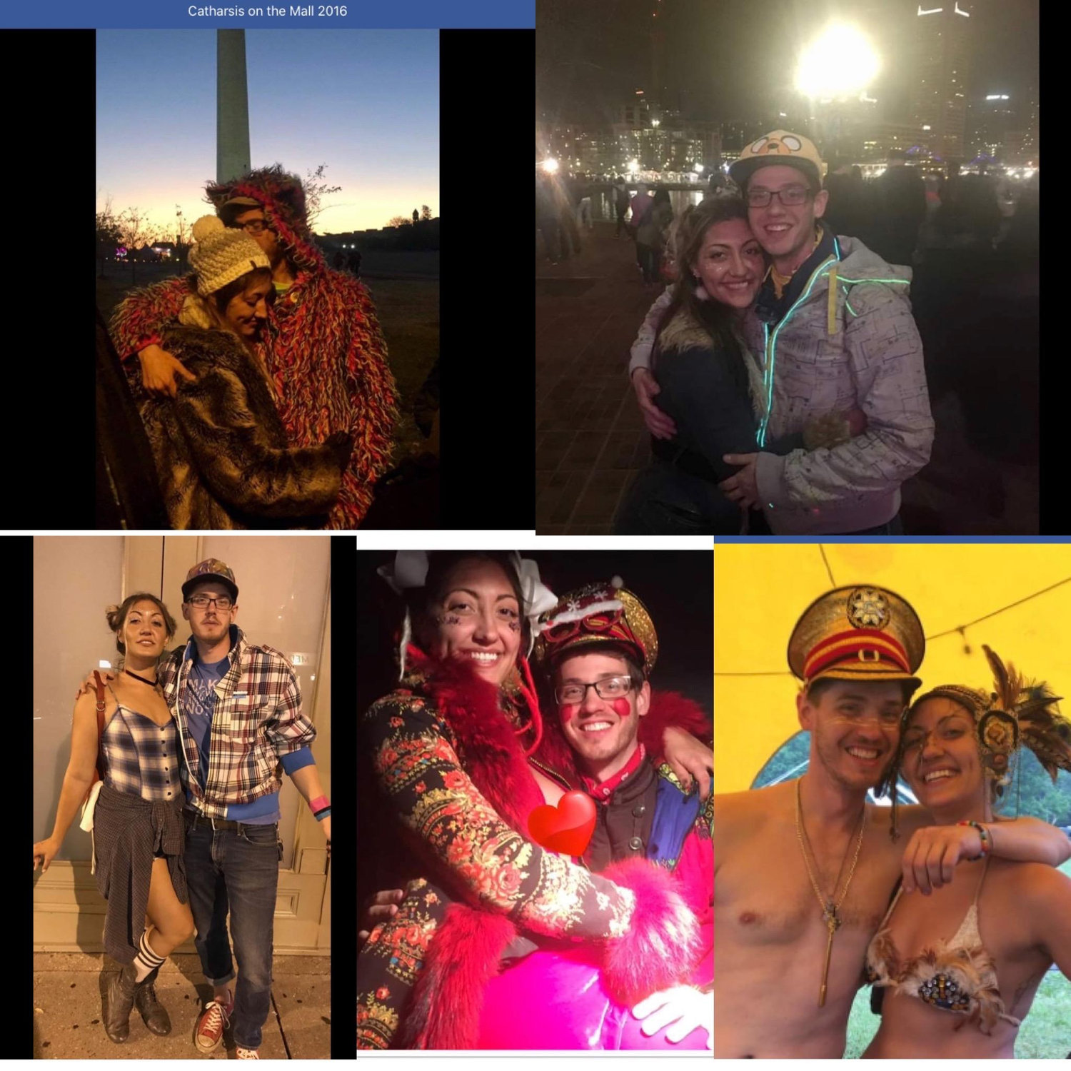 Various costumed adventures years 1-3 of our dating life!