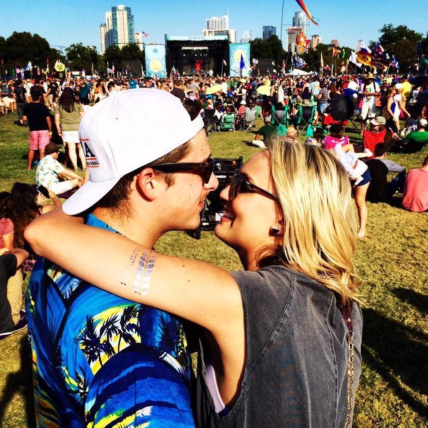 Enjoying the Austin City Limits Music Festival when a close friend snapped this!