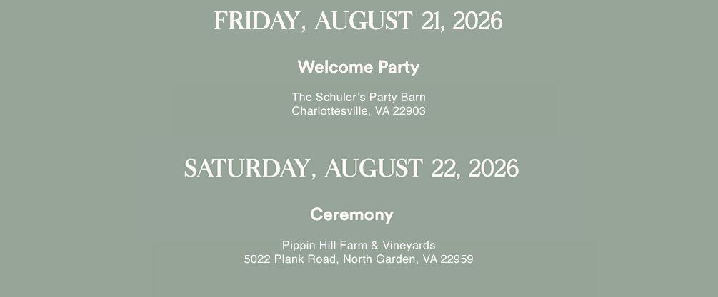 The Wedding Website of Morgan Schuler and Ethan Carr