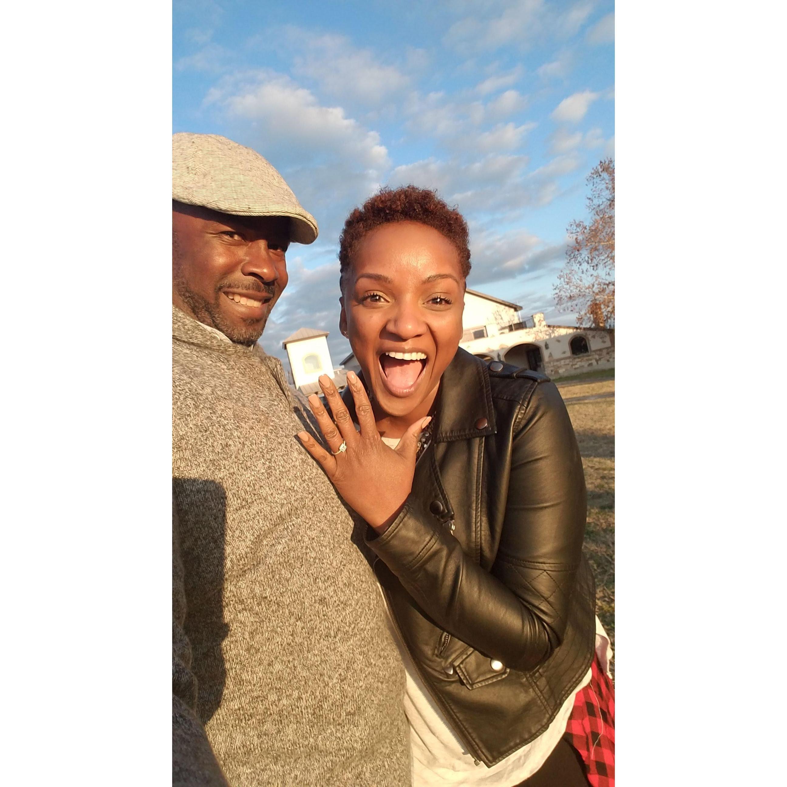 The moment I said YES! #MarbleFalls