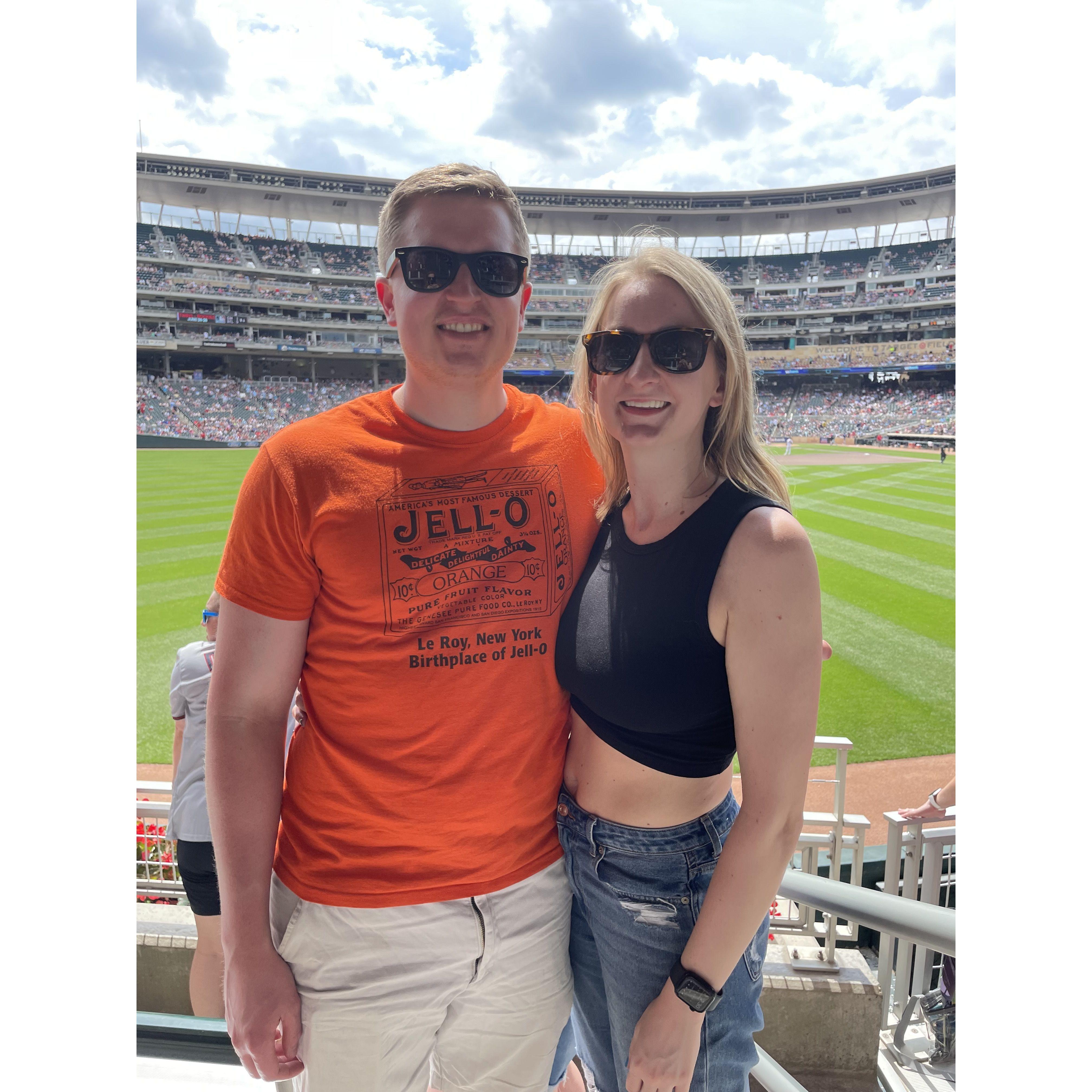 Our first Twins game together!