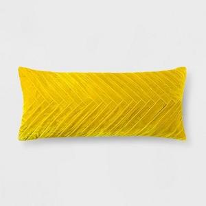 Pleated Velvet Oversized Lumbar Pillow - Opalhouse™