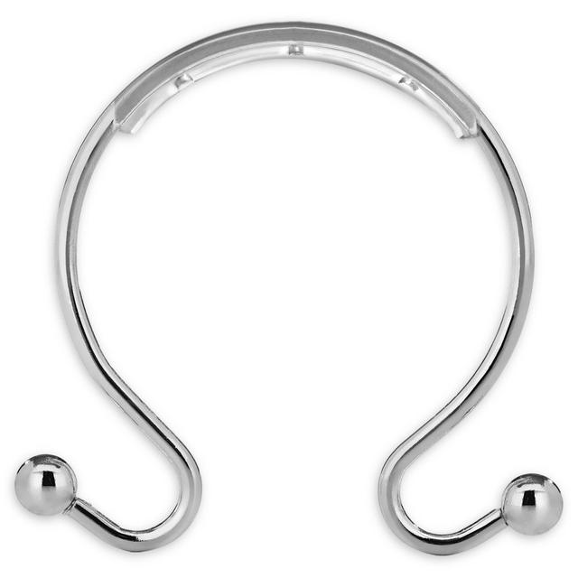 Airia Luxury Smooth Glide Shower Curtain Hooks in Chrome (Set of 12)