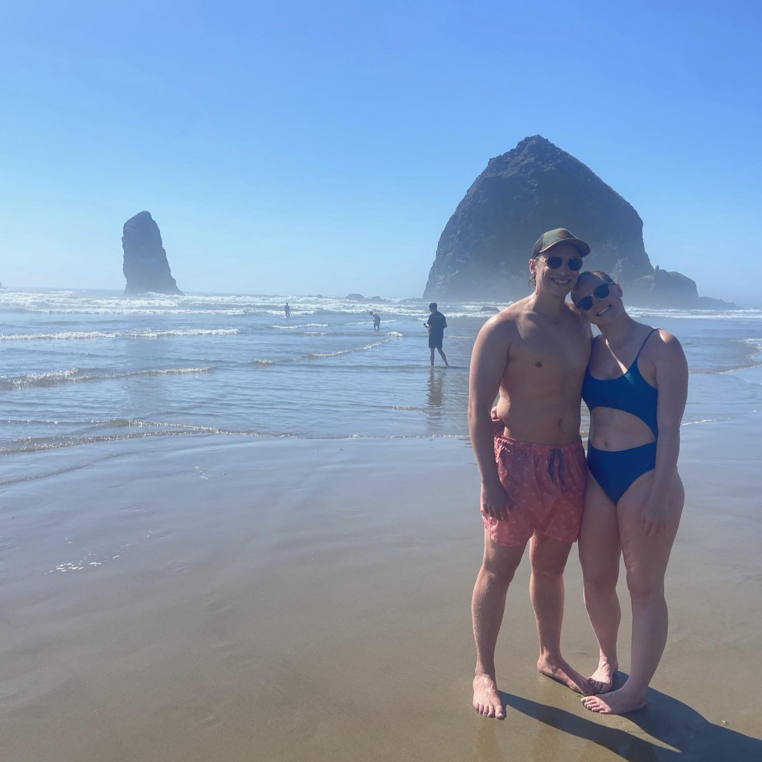 Cannon Beach, Oregon Coast, July 2021. Fun fact: this was during a rare PNW heat wave with temps up to 120F/45C.