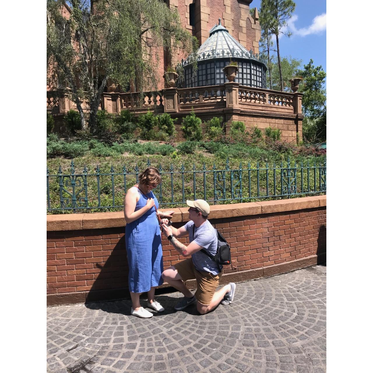 Our engagement at Disney World!