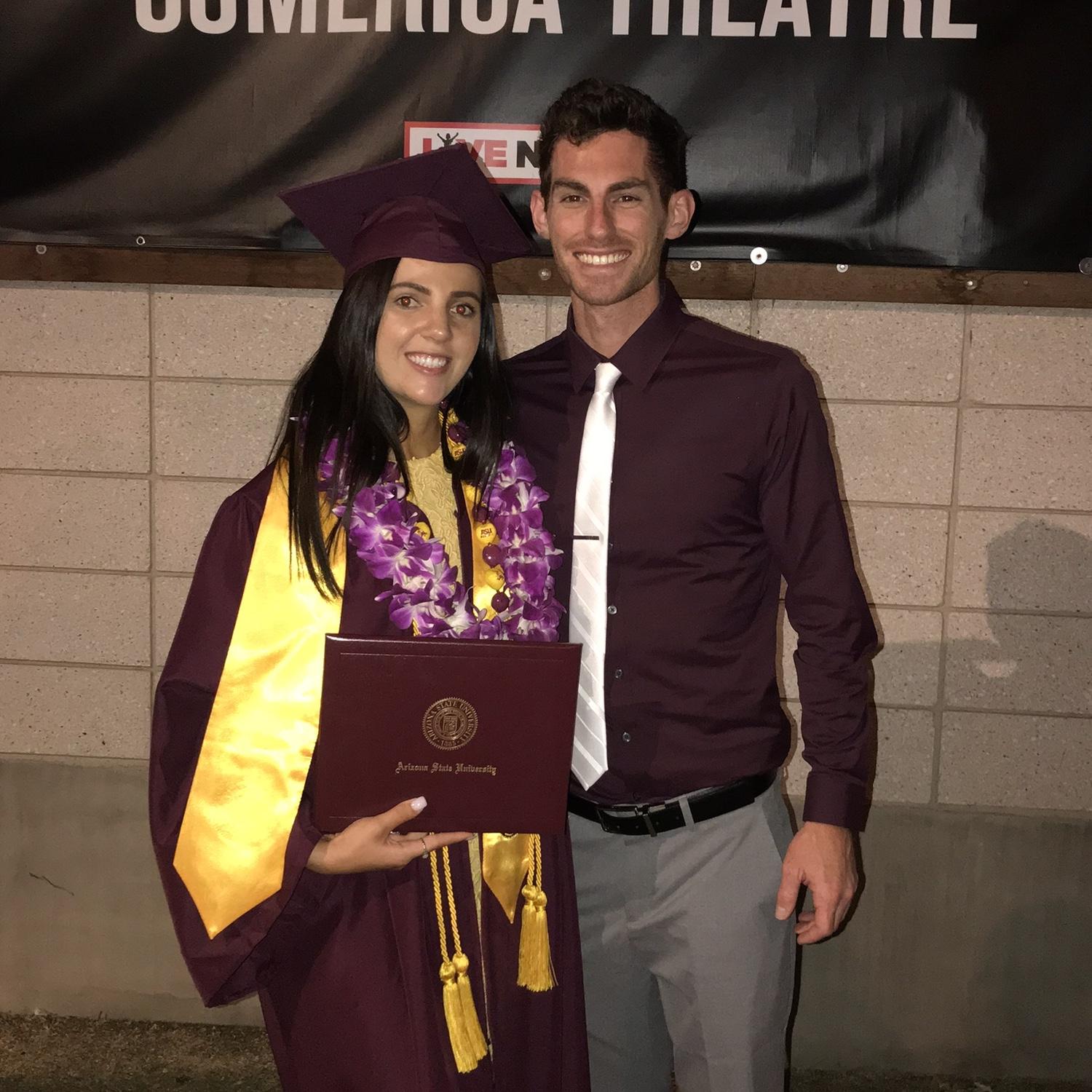 Lauren's college graduation