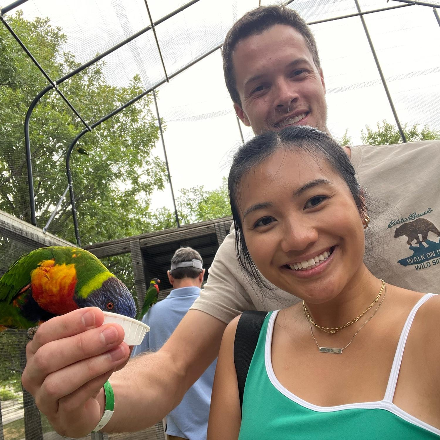 August 9, 2024 • Feeding the Lorikeets at Tanganyika Wildlife Park (Goddard, KS)