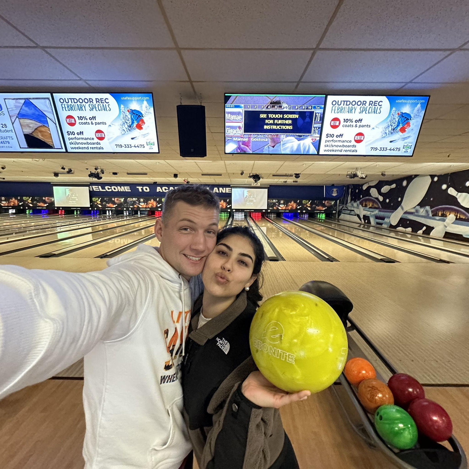 I hit a strike landing Marcela!