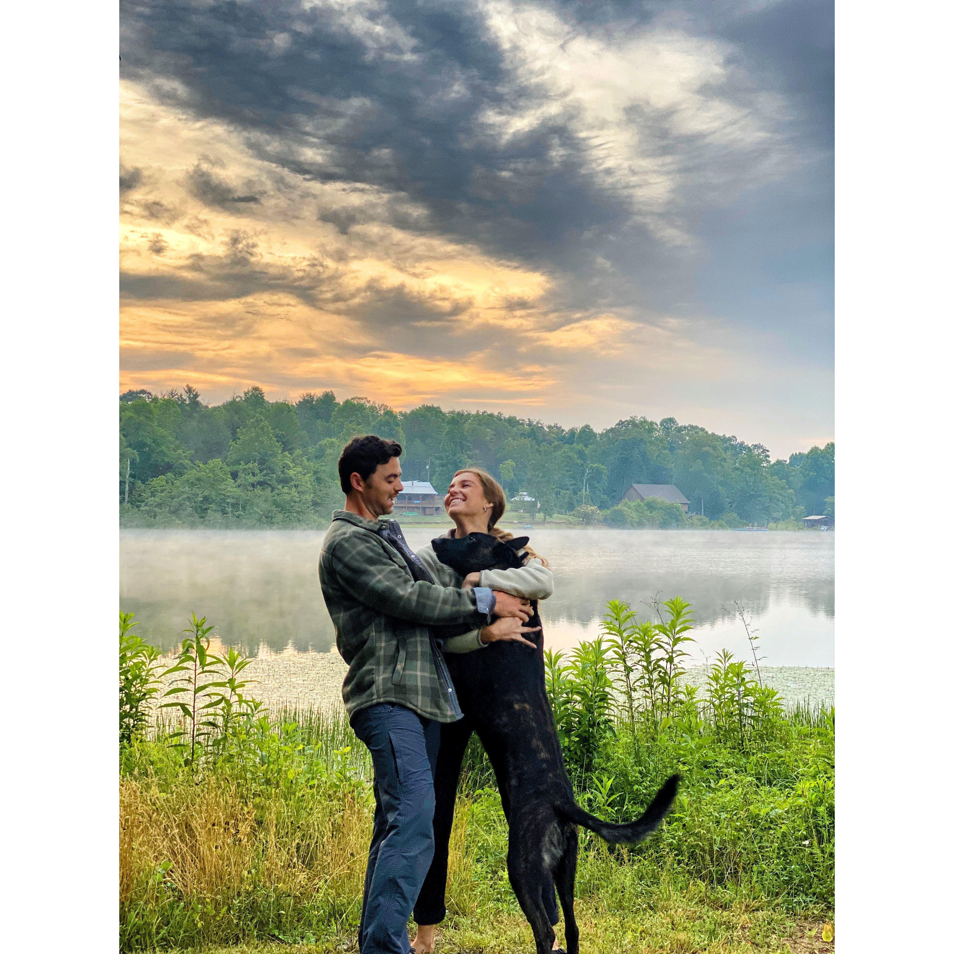 Our first camping trip together in Clayton, GA