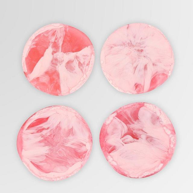 Resin Boulder Coaster - Pink Guava