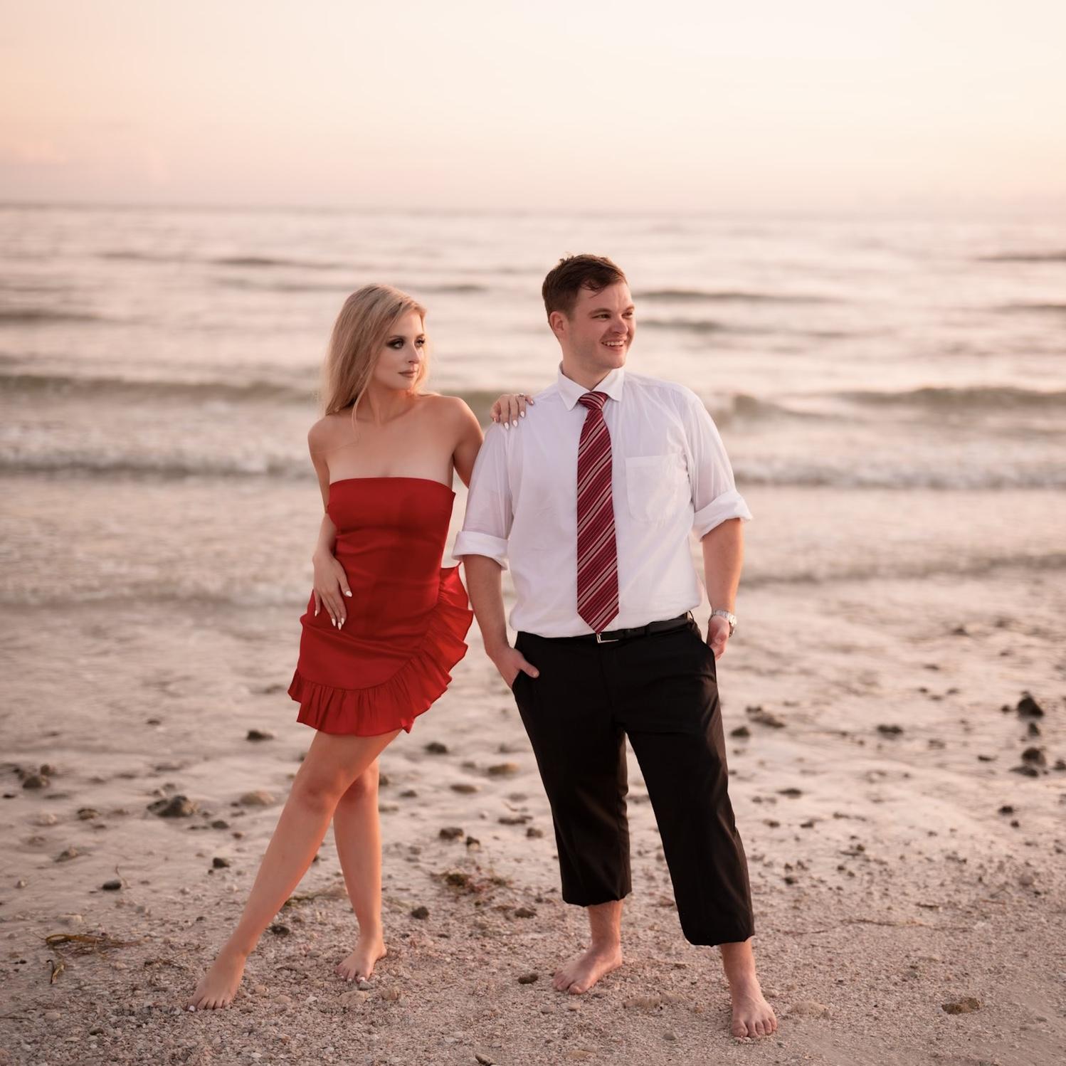 We were told to "pose." "Look natural!"