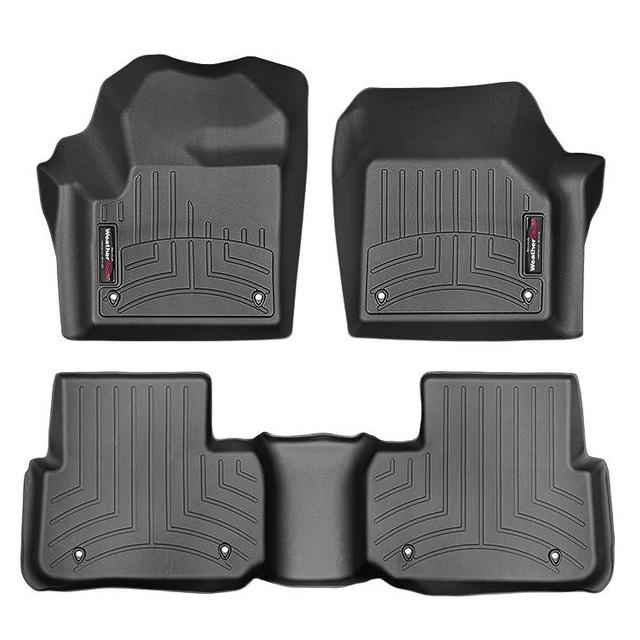 WeatherTech Custom Fit FloorLiner for Land Rover Discovery Sport - 1st & 2nd Row (Black)