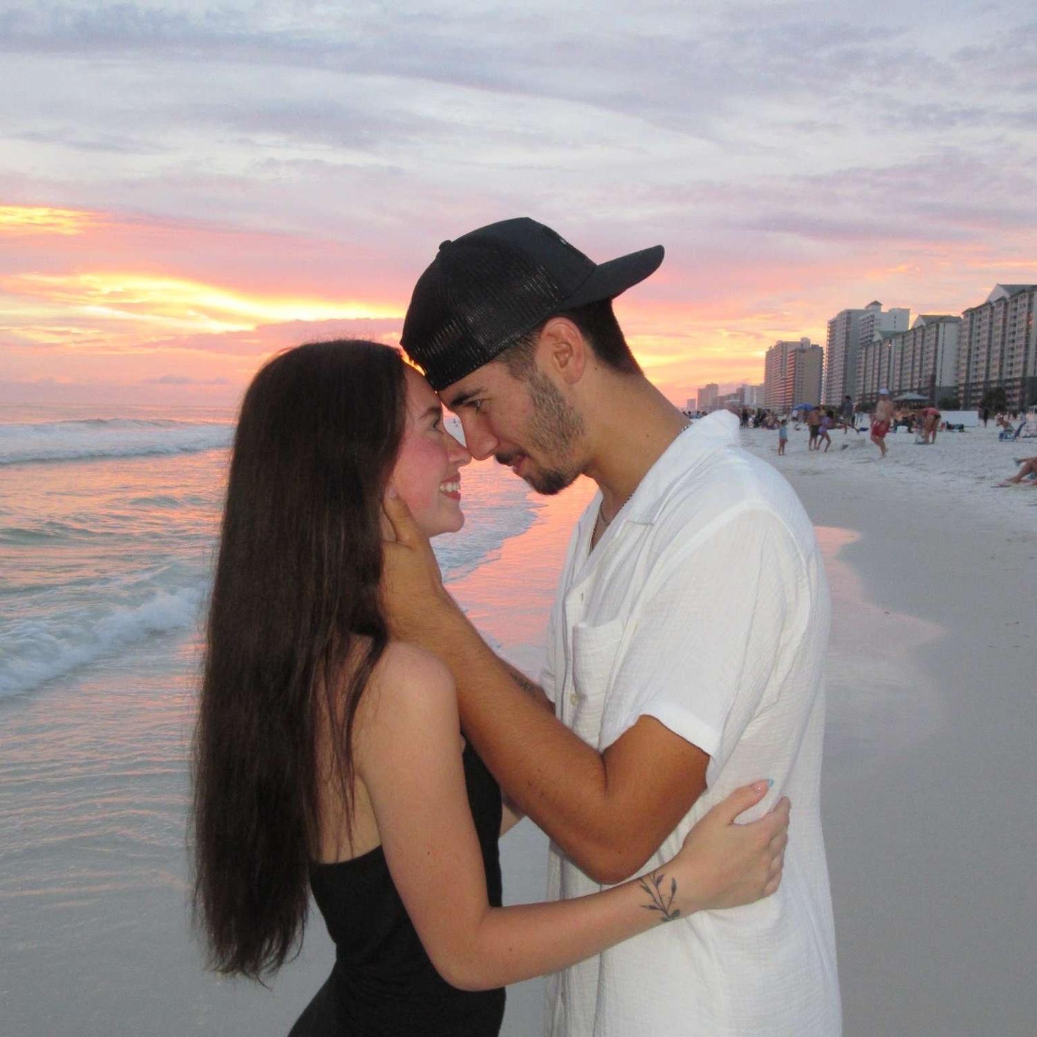Our photo shoot on the beach in Panama
