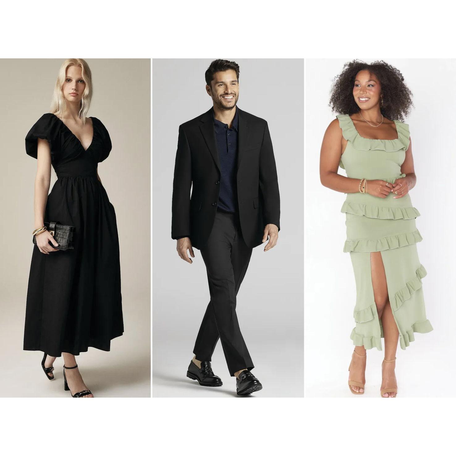 Semi-Formal Examples: https://www.theknot.com/content/what-to-wear-semi-formal