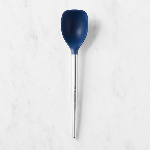 Williams Sonoma Stainless-Steel Silicone Flexcore Deep Spoon, Navy