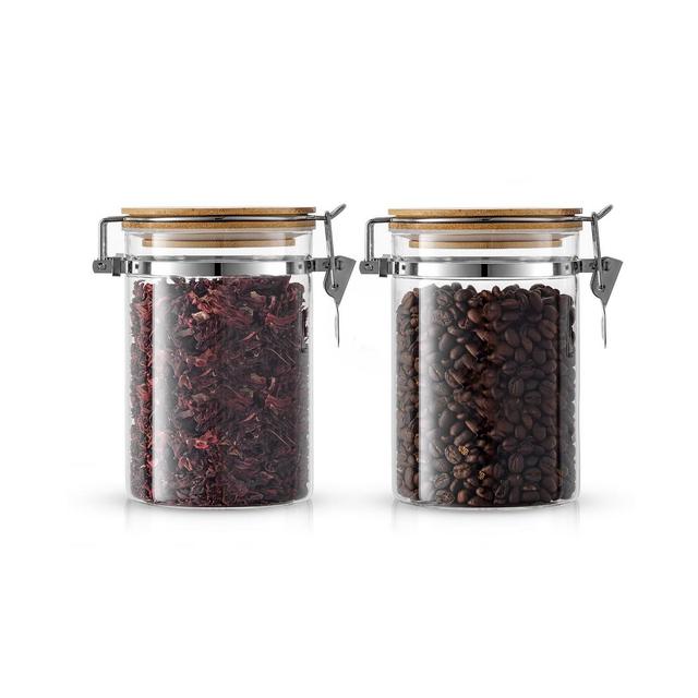 JoyJolt 2 Piece Glass Jars Set, 810ml