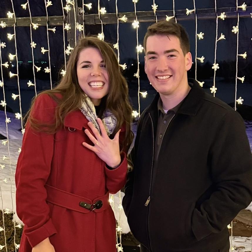 After he proposed!