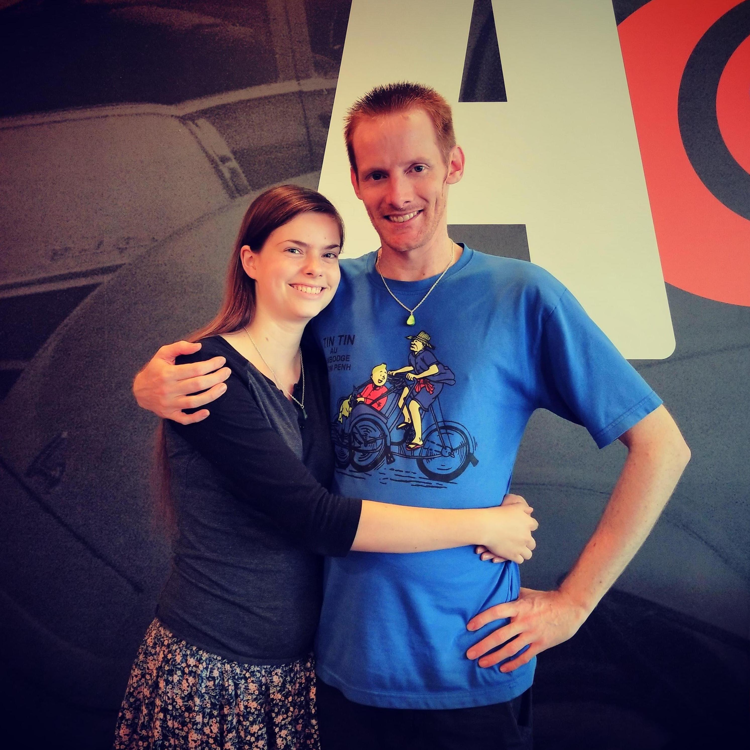 Probably the first time I had put my arms around him for a picture haha