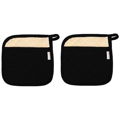 Set Of 2 Pot Holder Black - Mu Kitchen