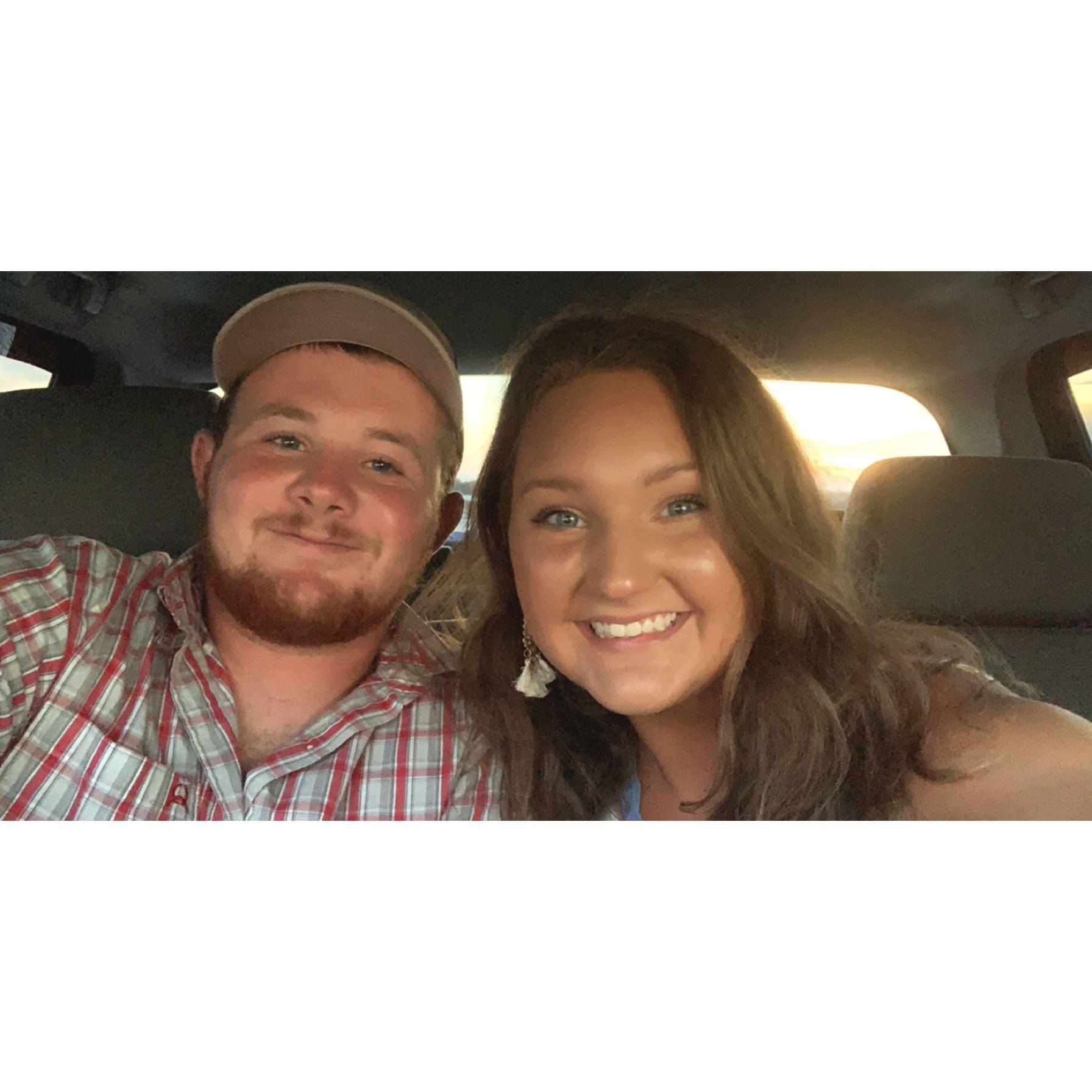 Our first picture together from our first date — 2020