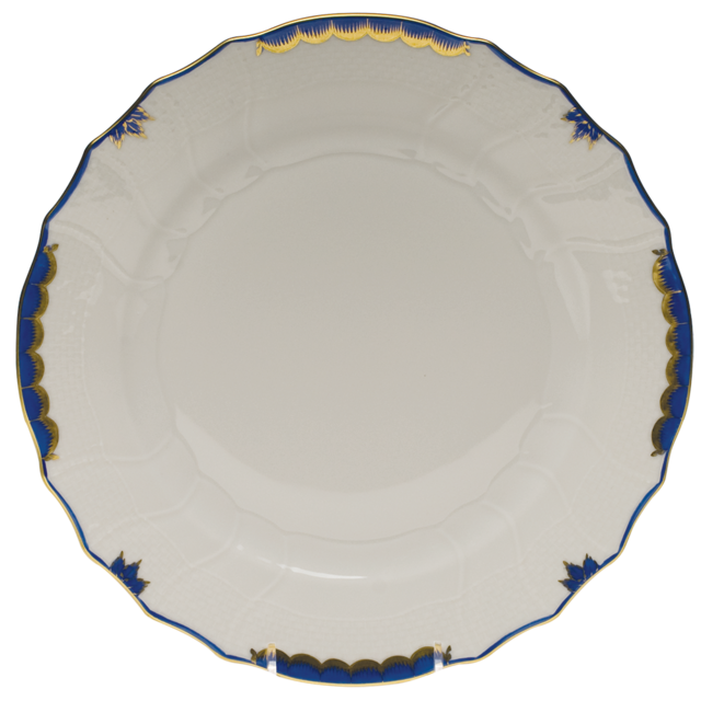 Princess Victoria Blue Dinner Plate 10.5"d - Blue