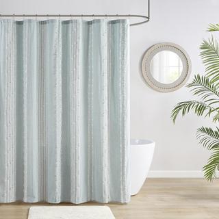 Kara Cotton Jacquard Shower Curtain