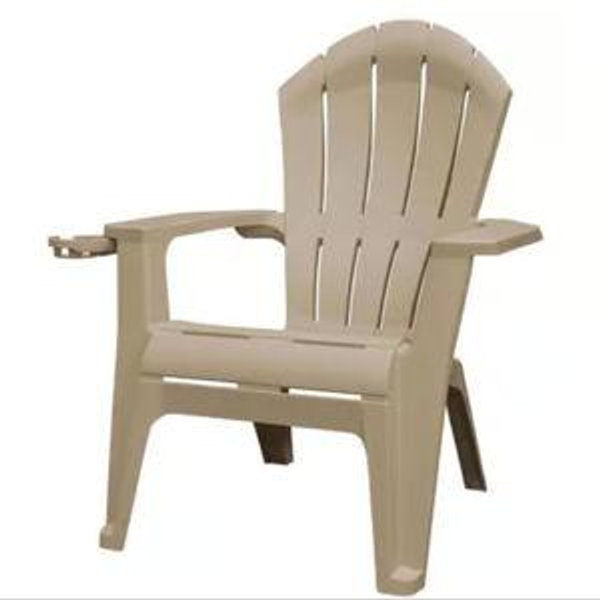 Adams RealComfort Deluxe Black Resin Frame Adirondack Chair