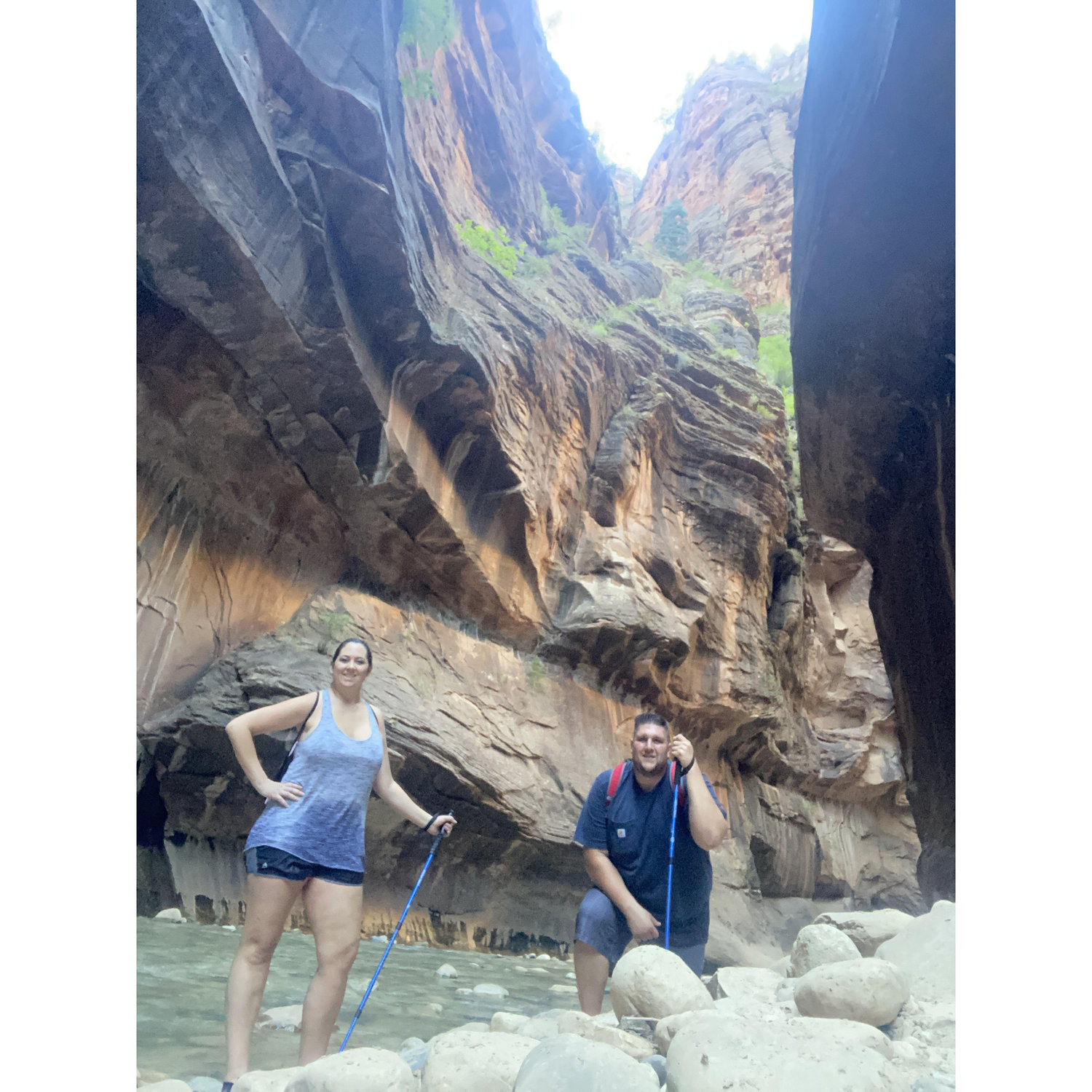 Hiking the Narrows in Zion
