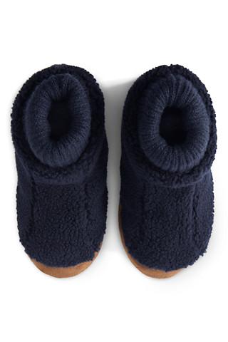 Lands End Sherpa Fleece Bootie Slippers