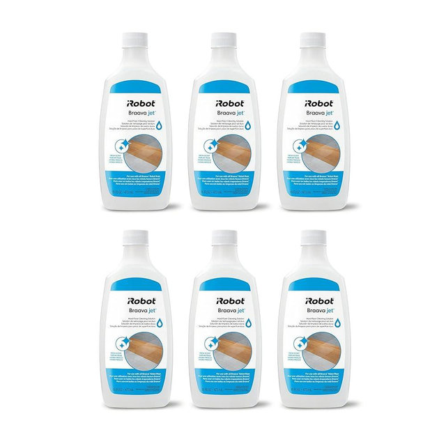 iRobot Authentic Replacement Parts - Hard Floor Cleaner Concentrate Solution Compatible with all Roomba Combo i5, i5+, j5, j5+, j7+, j9+ and Braava jet 240, m6 (6 Pack)