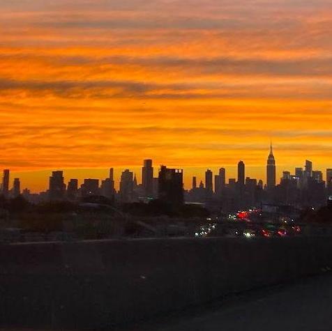 Our first adventure to NYC; a skyline sunset we will never forget.