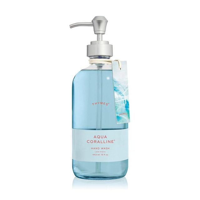 Thymes Large Hand Wash - Aqua Coralline - 15 Fl Oz