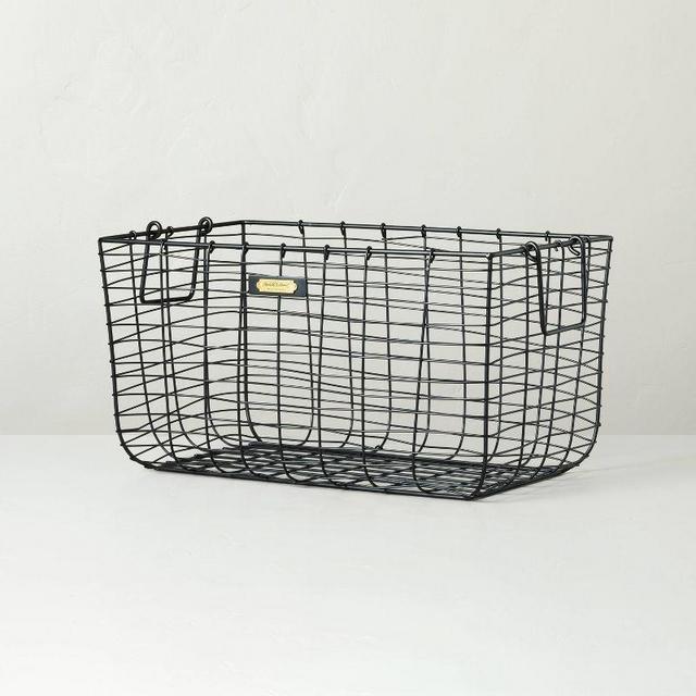 Wire Storage Basket Black - Hearth & Hand™ with Magnolia